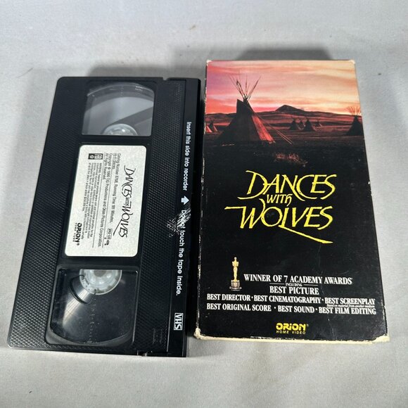 Dances With Wolves VHS Orion Home Video Kevin Costner PG13 1990 Movie - Picture 3 of 3